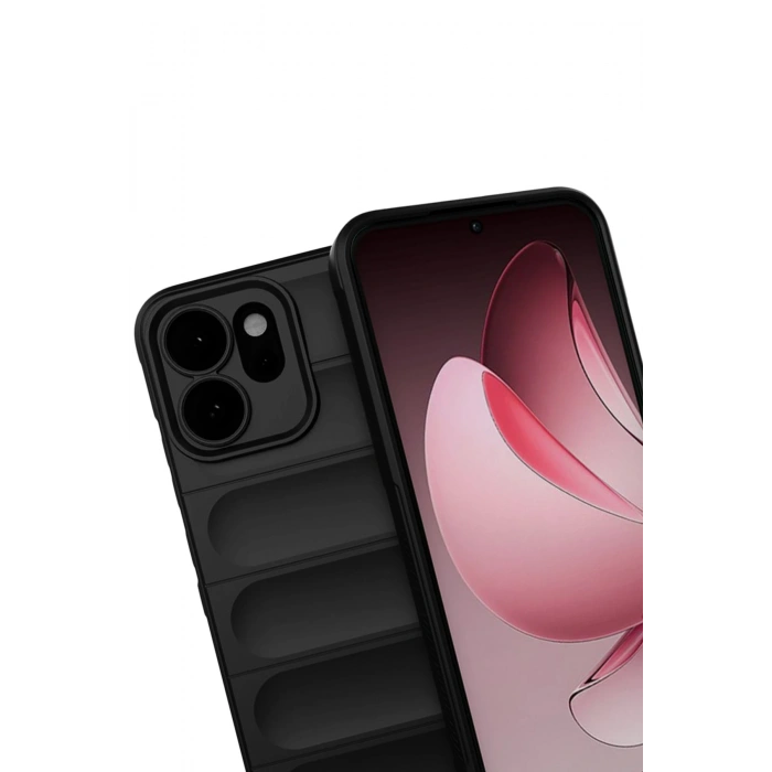 HarmonyAura Oppo Reno 14 Optimum Silikon - Siyah