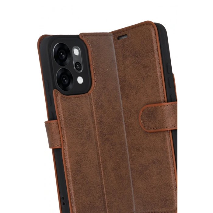 HarmonyAura Oppo Reno 14 Trend S Plus Kapaklı Kılıf - Taba