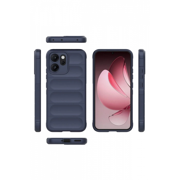 HarmonyAura Oppo Reno 14F Optimum Silikon - Lacivert