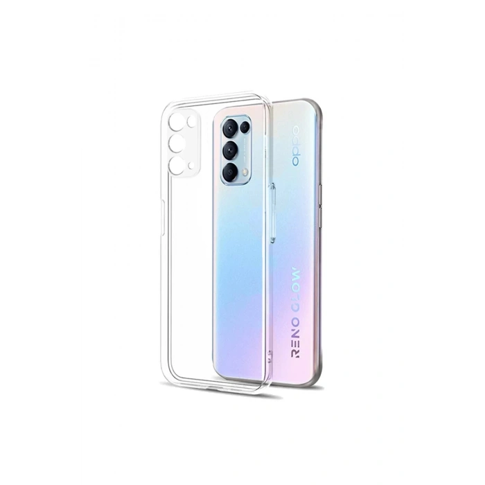 HarmonyAura  Oppo Reno 5 Pro Kılıf Lüx Şeffaf Silikon