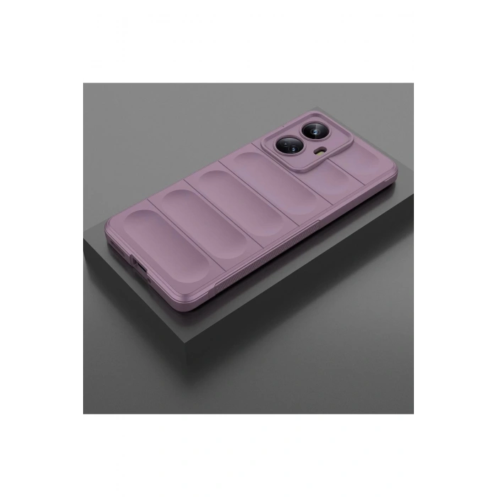 HarmonyAura  Realme 10 Pro 5g Kılıf Optimum Silikon - Mor