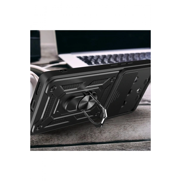 HarmonyAura  Realme 11 Pro Kılıf Pars Lens Yüzüklü Silikon - Yeşil