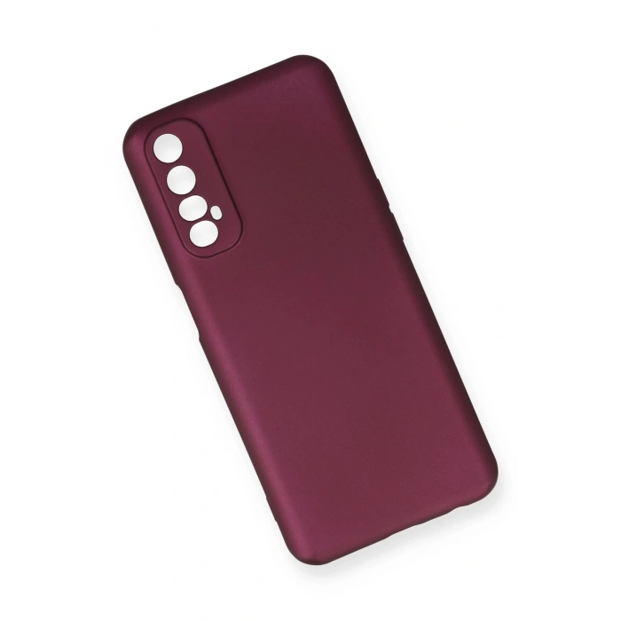 HarmonyAura  Realme 7 Kılıf First Silikon - Mürdüm