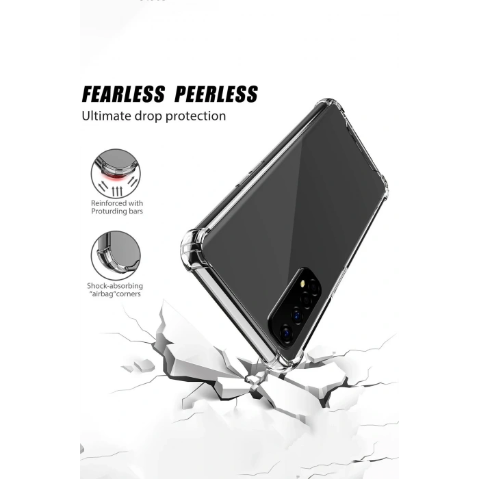 HarmonyAura  Realme 7 Kılıf Olex Tpu Silikon - Şeffaf