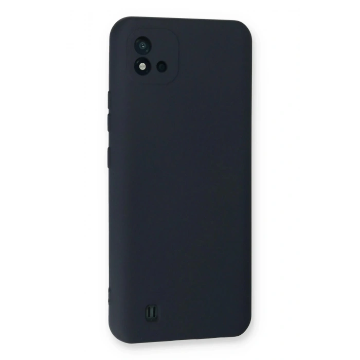 HarmonyAura  Realme C11 2021 Kılıf Nano Içi Kadife Silikon - Lacivert