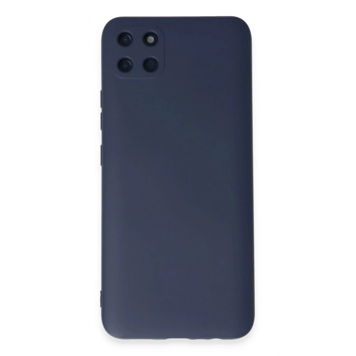 HarmonyAura  Realme C11 Kılıf Nano Içi Kadife Silikon - Lacivert