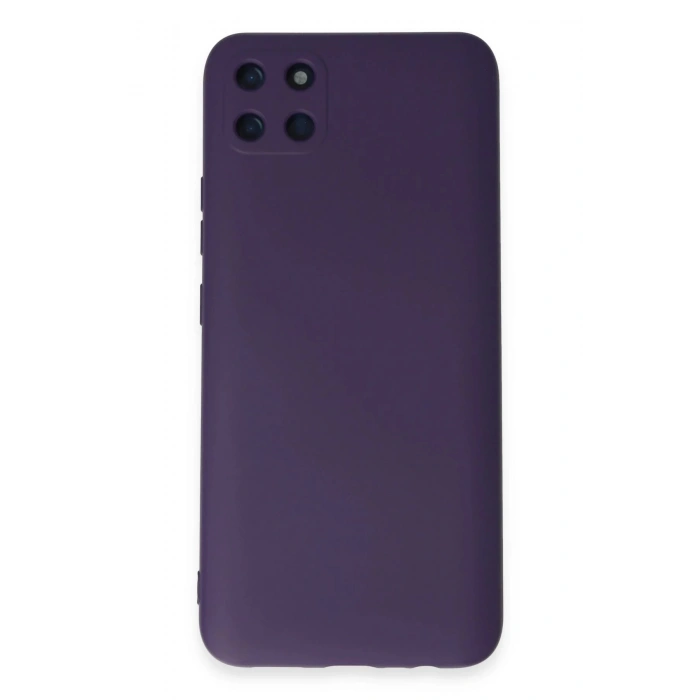 HarmonyAura  Realme C11 Kılıf Nano Içi Kadife Silikon - Mor