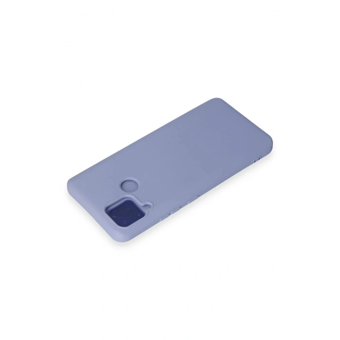 HarmonyAura  Realme C15 Kılıf Nano Içi Kadife Silikon - Lila