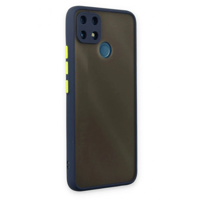 HarmonyAura  Realme C25 Kılıf Montreal Silikon Kapak - Lacivert