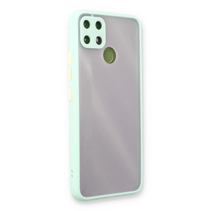 HarmonyAura  Realme C25 Kılıf Montreal Silikon Kapak - Turkuaz