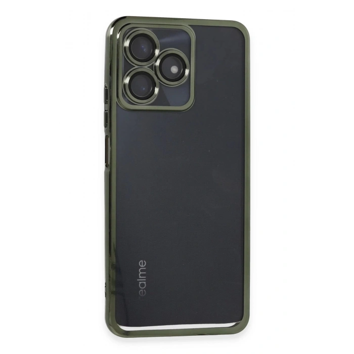 HarmonyAura  Realme C53 Kılıf Lensli Silikon - Yeşil