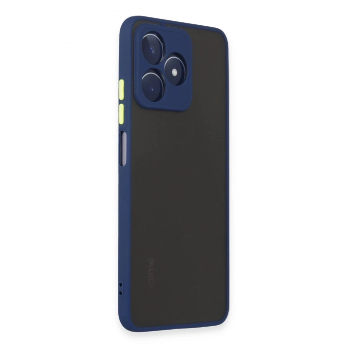 HarmonyAura  Realme C53 Kılıf Montreal Silikon Kapak - Lacivert