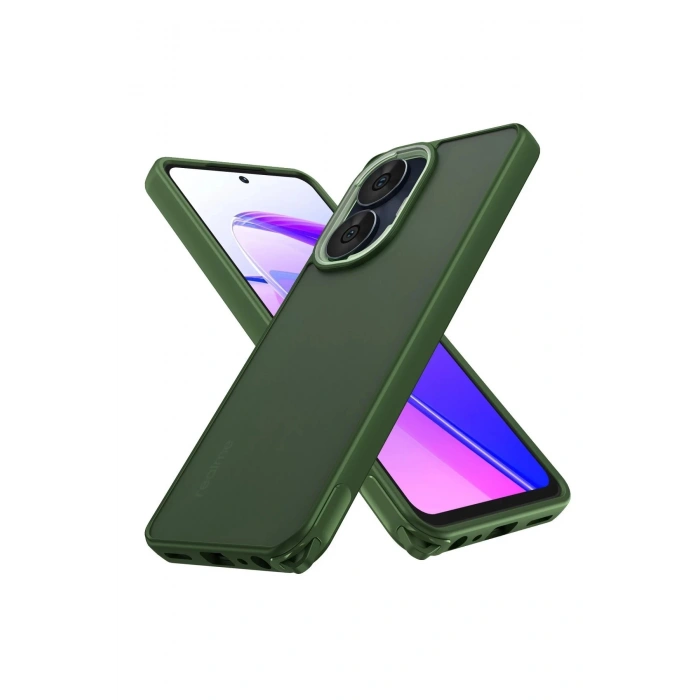 HarmonyAura  Realme C55 Kılıf Elegant Kapak - Yeşil