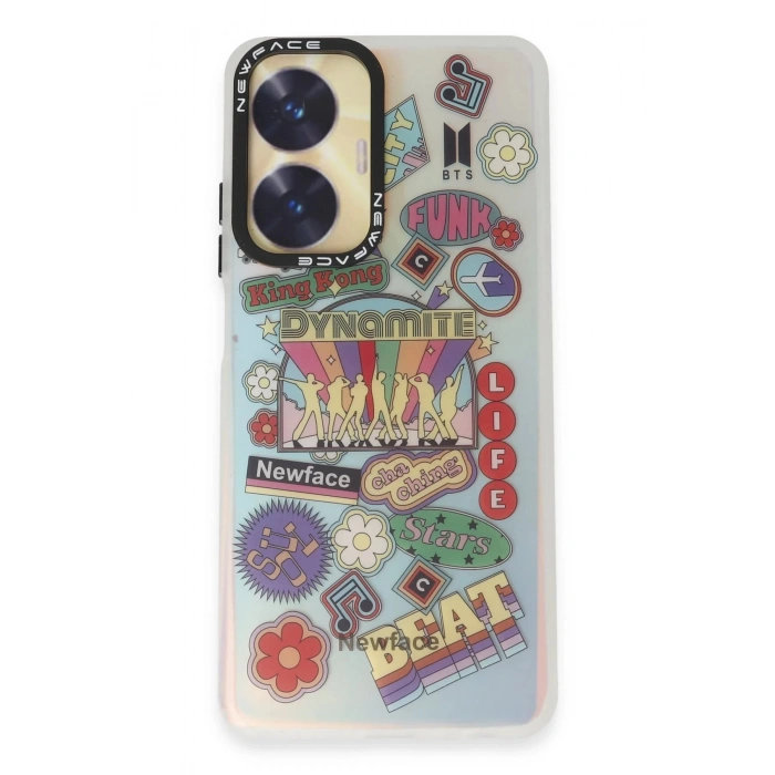 HarmonyAura  Realme C55 Kılıf Estoril Desenli Kapak - Estoril - 14