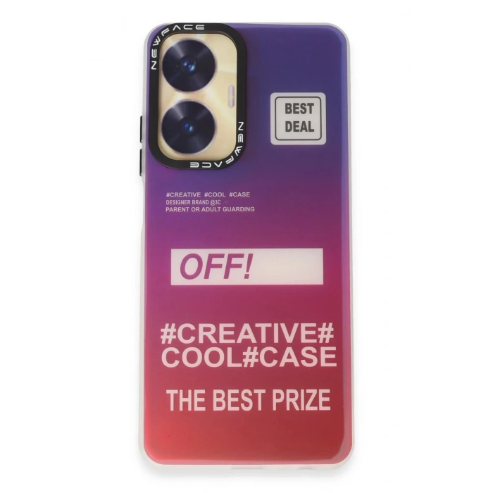 HarmonyAura  Realme C55 Kılıf Estoril Desenli Kapak - Estoril - 9