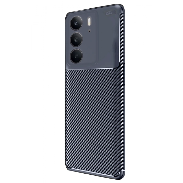 HarmonyAura Realme C75 4G Auto Focus Karbon Kapak - Lacivert