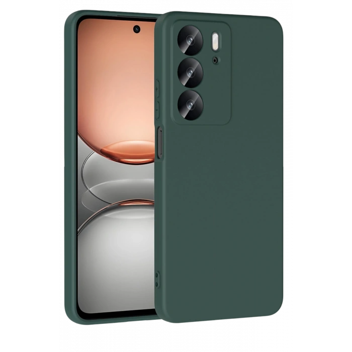 HarmonyAura Realme C75 4G First Silikon - Koyu Yeşil