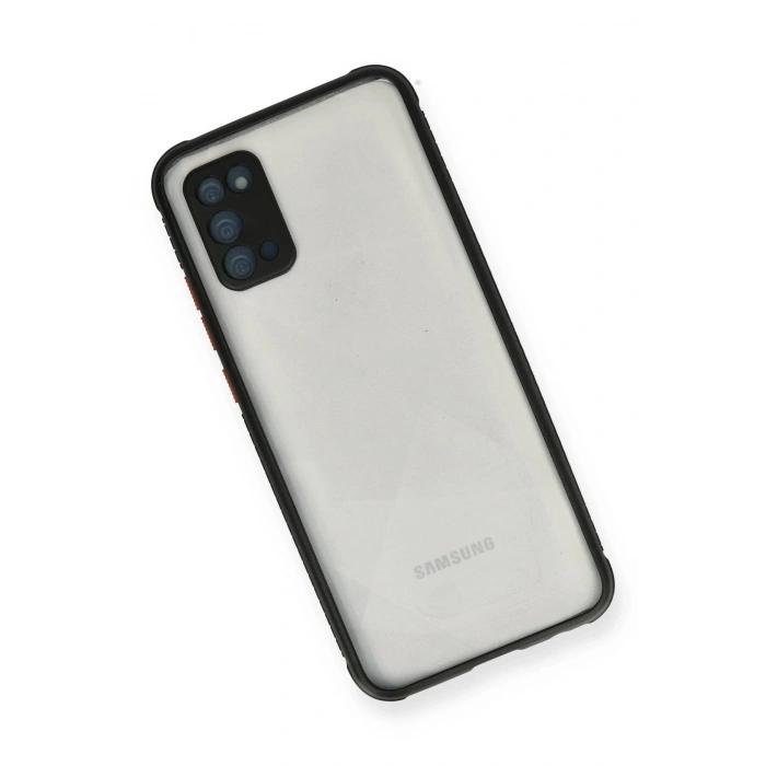 HarmonyAura  Samsung Galaxy A02s Kılıf Miami Şeffaf Silikon - Siyah