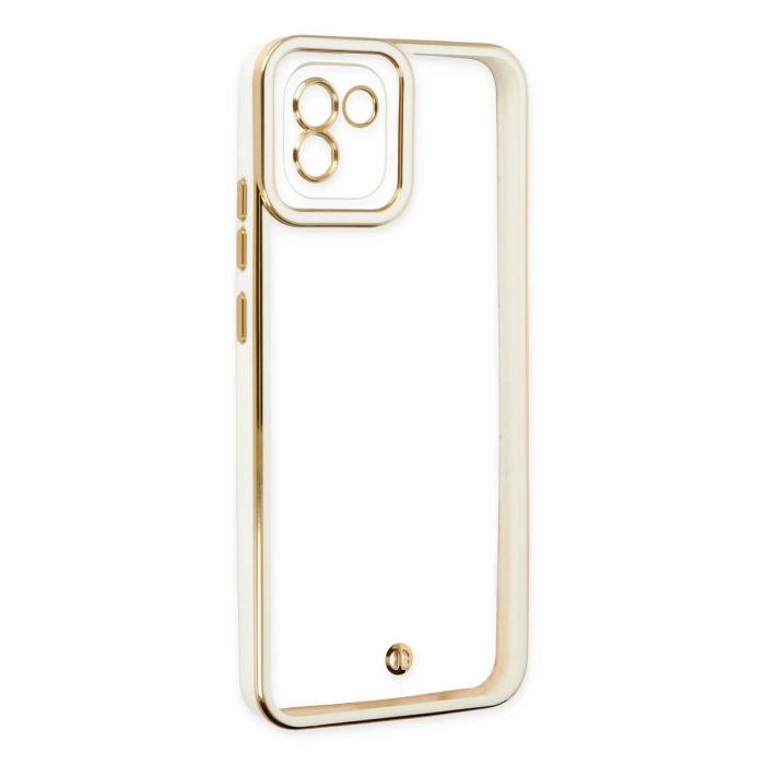 HarmonyAura  Samsung Galaxy A03 Kılıf Liva Lens Silikon - Beyaz