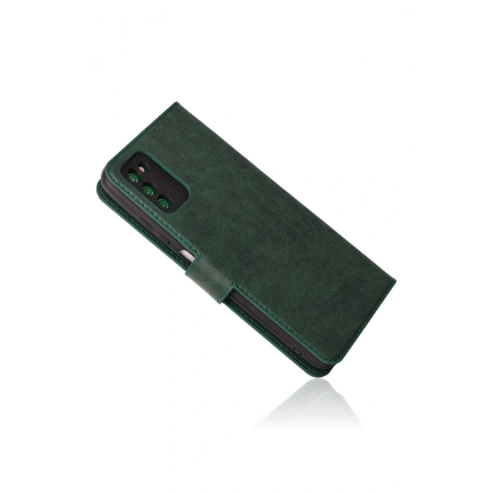 HarmonyAura  Samsung Galaxy A03s Kılıf Trend S Plus Kapaklı Kılıf - Yeşil