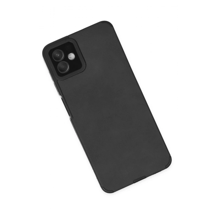 HarmonyAura  Samsung Galaxy A04 Kılıf Loop Deri Silikon - Siyah