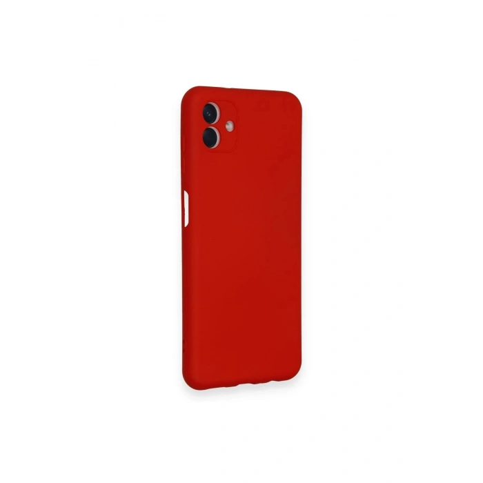 HarmonyAura  Samsung Galaxy A04 Kılıf Nano Içi Kadife Silikon - Kırmızı