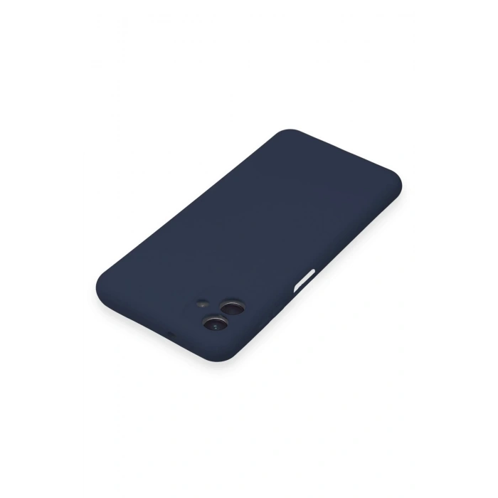 HarmonyAura  Samsung Galaxy A04 Kılıf Nano Içi Kadife Silikon - Lacivert