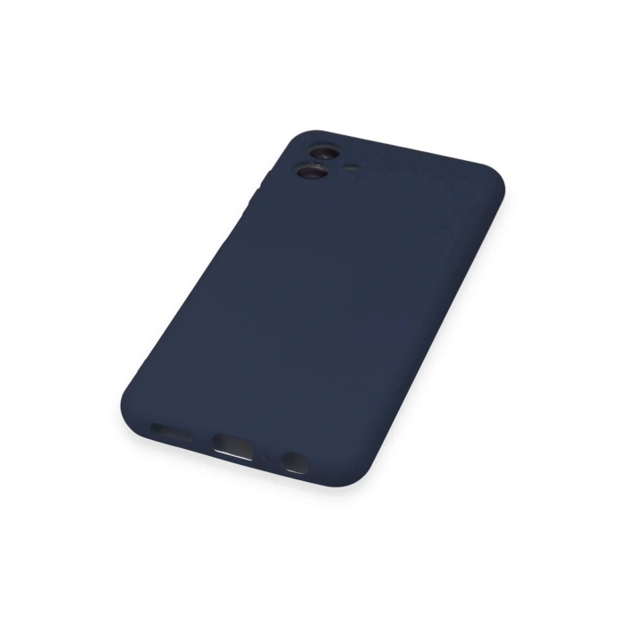 HarmonyAura  Samsung Galaxy A04 Kılıf Nano Içi Kadife Silikon - Lacivert