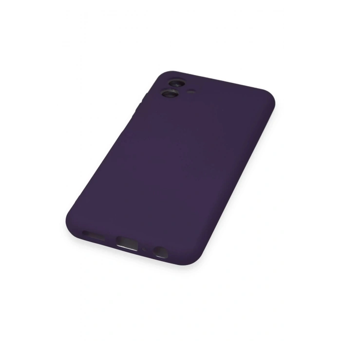 HarmonyAura  Samsung Galaxy A04 Kılıf Nano Içi Kadife Silikon - Mor