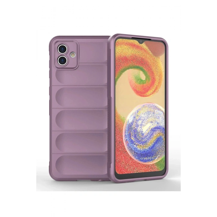 HarmonyAura  Samsung Galaxy A04 Kılıf Optimum Silikon - Mor