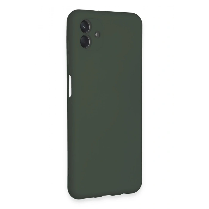 HarmonyAura  Samsung Galaxy A04e Kılıf Nano Içi Kadife Silikon - Koyu Yeşil