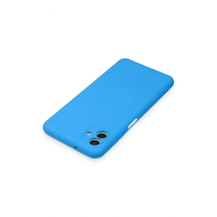 HarmonyAura  Samsung Galaxy A04e Kılıf Nano Içi Kadife Silikon - Mavi