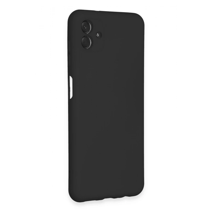 HarmonyAura  Samsung Galaxy A04e Kılıf Nano Içi Kadife Silikon - Siyah