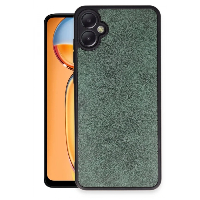 HarmonyAura  Samsung Galaxy A05 Kılıf Aras Deri Kapak - Koyu Yeşil