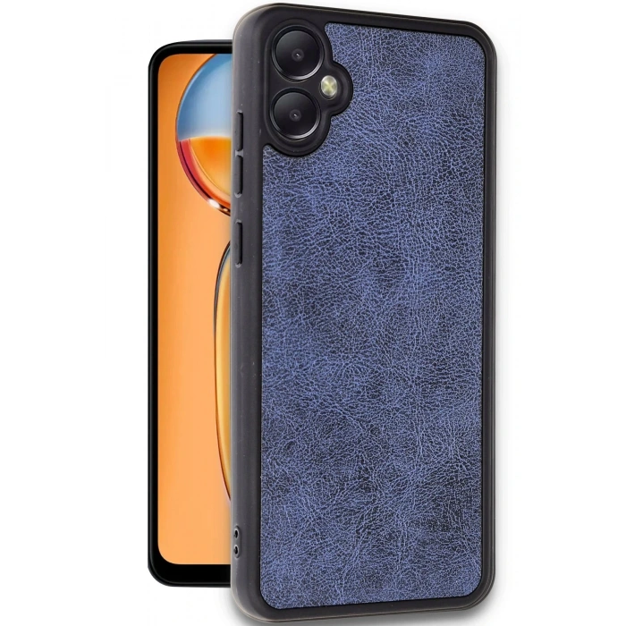 HarmonyAura  Samsung Galaxy A05 Kılıf Aras Deri Kapak - Lacivert
