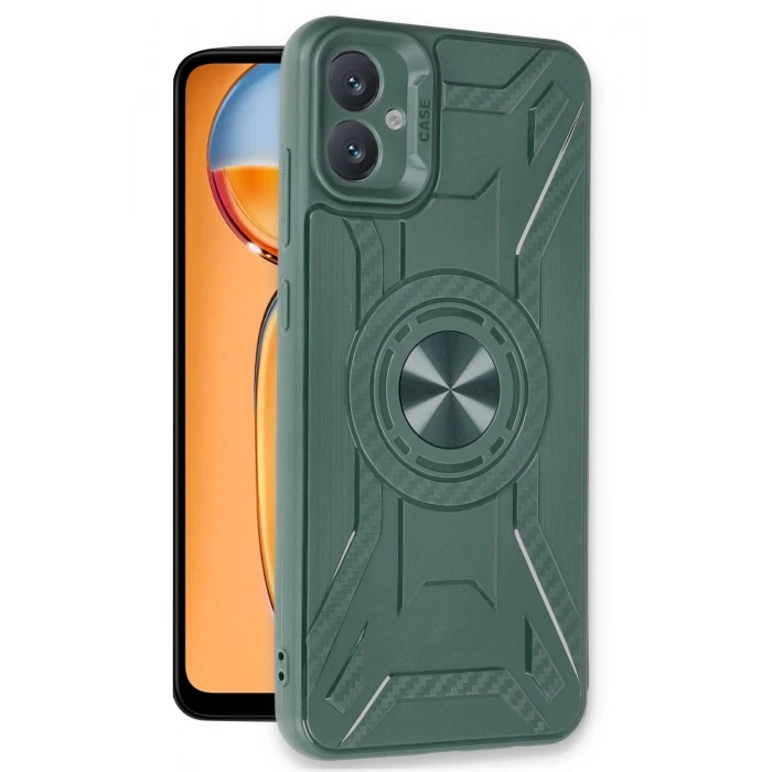 HarmonyAura  Samsung Galaxy A05 Kılıf Lincoln Silikon - Koyu Yeşil