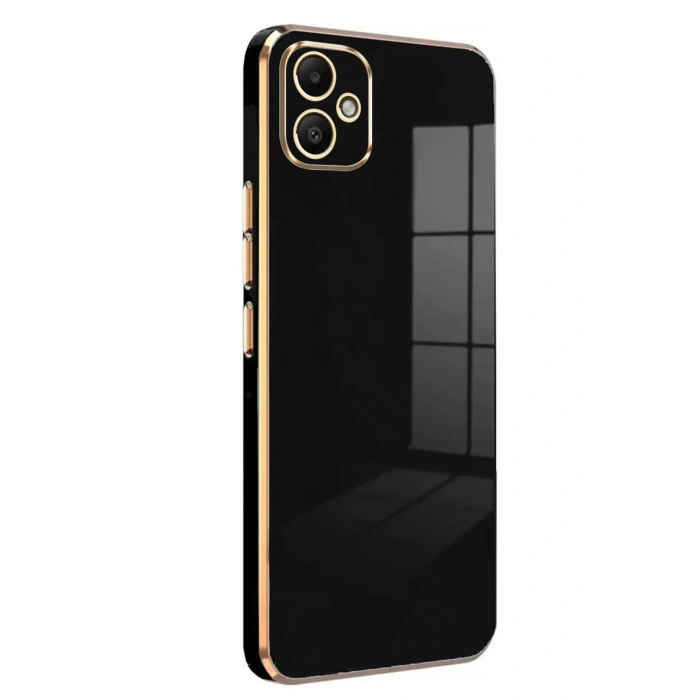 HarmonyAura  Samsung Galaxy A05 Kılıf Volet Silikon - Siyah