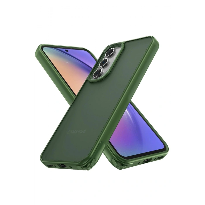 HarmonyAura  Samsung Galaxy A05s Kılıf Elegant Kapak - Yeşil