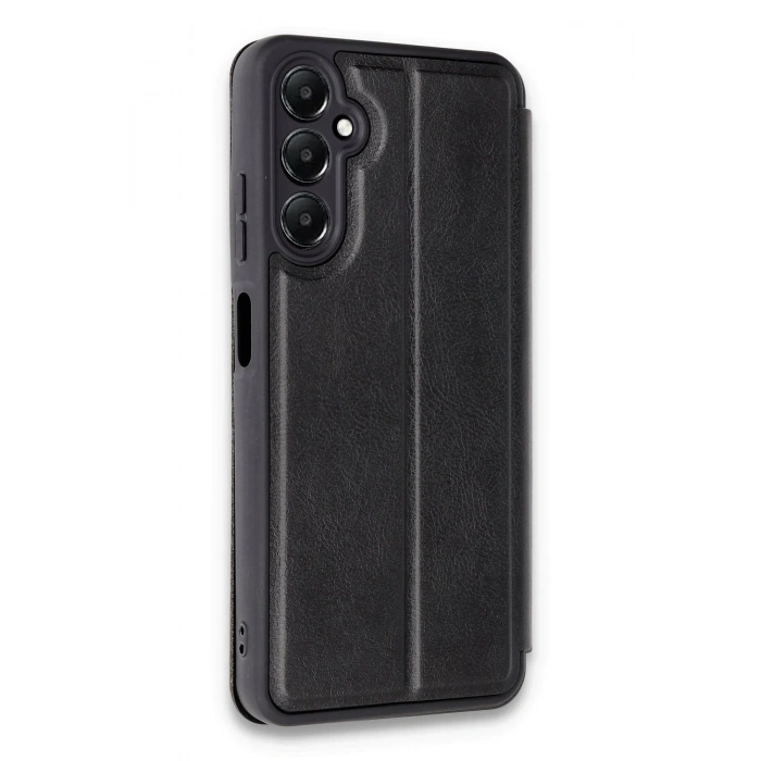 HarmonyAura  Samsung Galaxy A05s Kılıf Flip Cover - Siyah