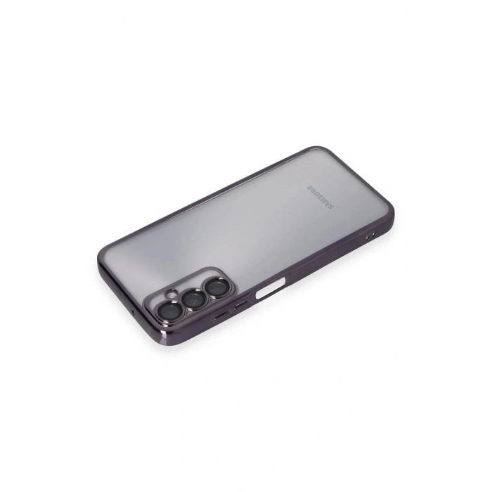 HarmonyAura  Samsung Galaxy A05s Kılıf Lensli Silikon - Mor