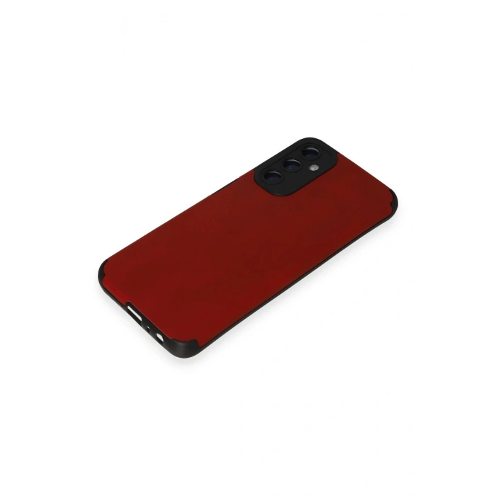 HarmonyAura  Samsung Galaxy A05s Kılıf Loop Deri Silikon - Kırmızı