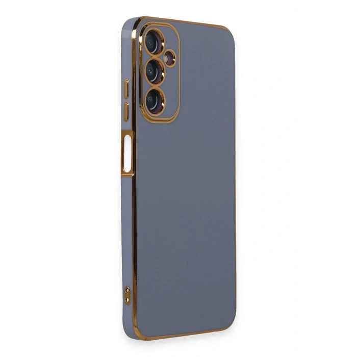 HarmonyAura  Samsung Galaxy A05s Kılıf Volet Silikon - Mavi