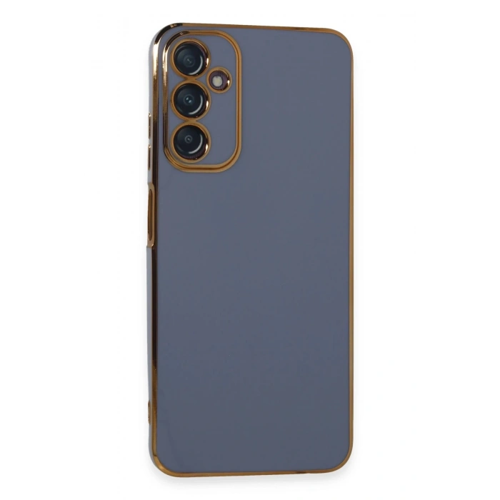 HarmonyAura  Samsung Galaxy A05s Kılıf Volet Silikon - Mavi