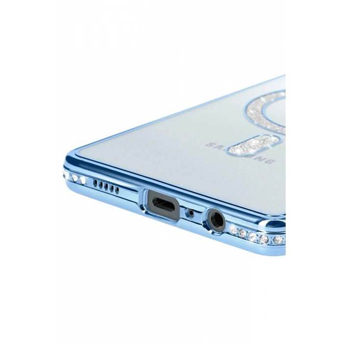 HarmonyAura Samsung Galaxy A06 Joke Simli Magneticsafe Kılıf - Mavi