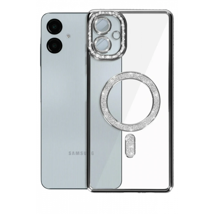 HarmonyAura Samsung Galaxy A06 Joke Simli Magneticsafe Kılıf - Siyah