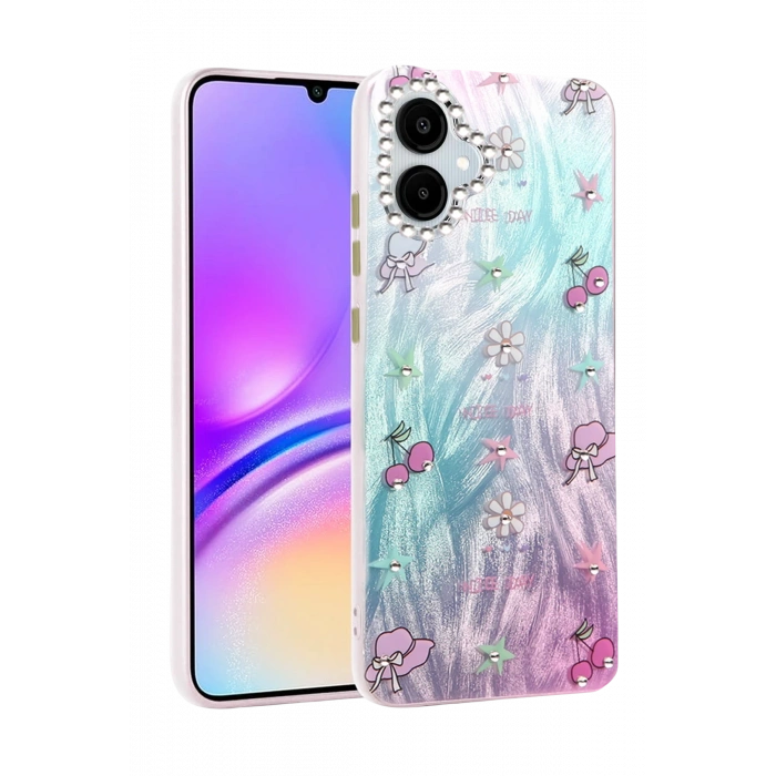 HarmonyAura Samsung Galaxy A06 Kılıf Blade Aynalı Desenli Kapak - Desen 4