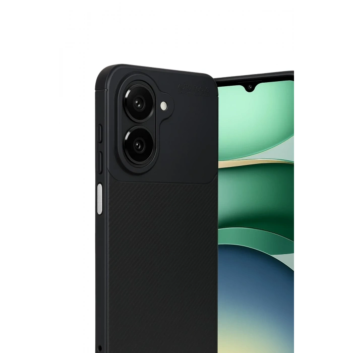 HarmonyAura Samsung Galaxy A07 4G Auto Focus Karbon Kapak - Siyah