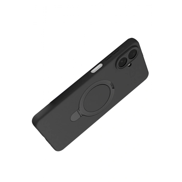 HarmonyAura Samsung Galaxy A07 4G Regal Magsafe Standlı Kapak - Siyah