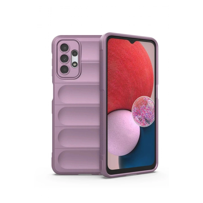 HarmonyAura  Samsung Galaxy A13 4g Kılıf Optimum Silikon - Mor