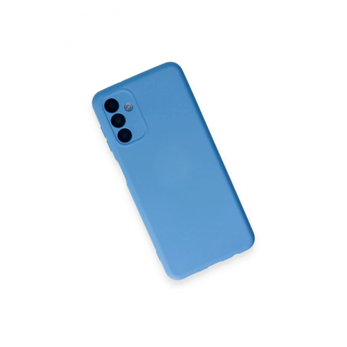 HarmonyAura  Samsung Galaxy A14 4g Kılıf Nano Içi Kadife Silikon - Mavi